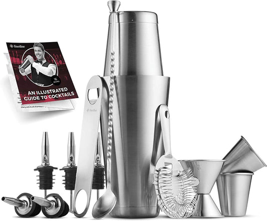 14 Pc Bar Cocktail Set, 12 Pcs - Processed with Background Removed