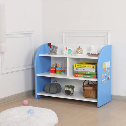 Dgbaobei Kids Book Shelf With Shark Pattern