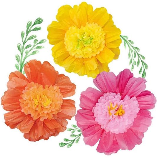 Case Of 20 Packs Of 24'' 6 Pack Large Tissue Paper Flowers