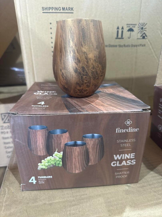Set Of 4 Wine Glasses, Comes In Boxes Of 12