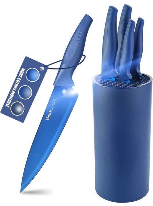 Wanbasion 5Pc Blue Knife Set