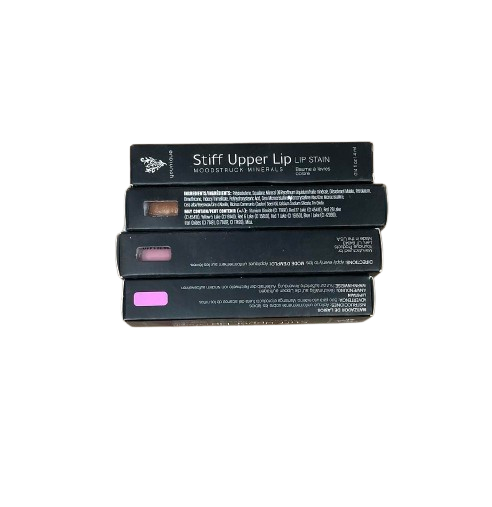 Younique Stiff Upper Lip Stain Colors Include Purpule, Pink And Brown