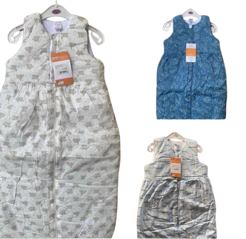 Baby Sleeping Bags Mixed Sizes And Designs/ Some May Have Slight Rust Marks - B17 - Background Removed