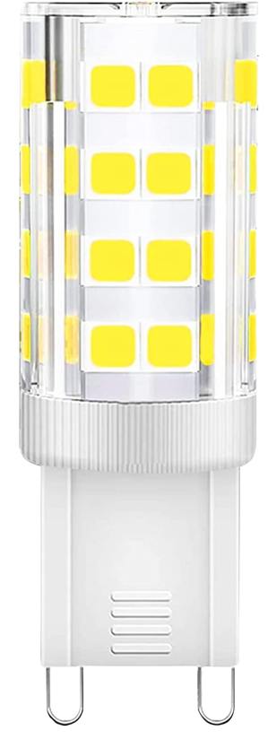 PURSNIC G9 LED Bulbs Cool White 6000K(6 Pack), 5W 400LM Equivalent to 40W - Background Removed