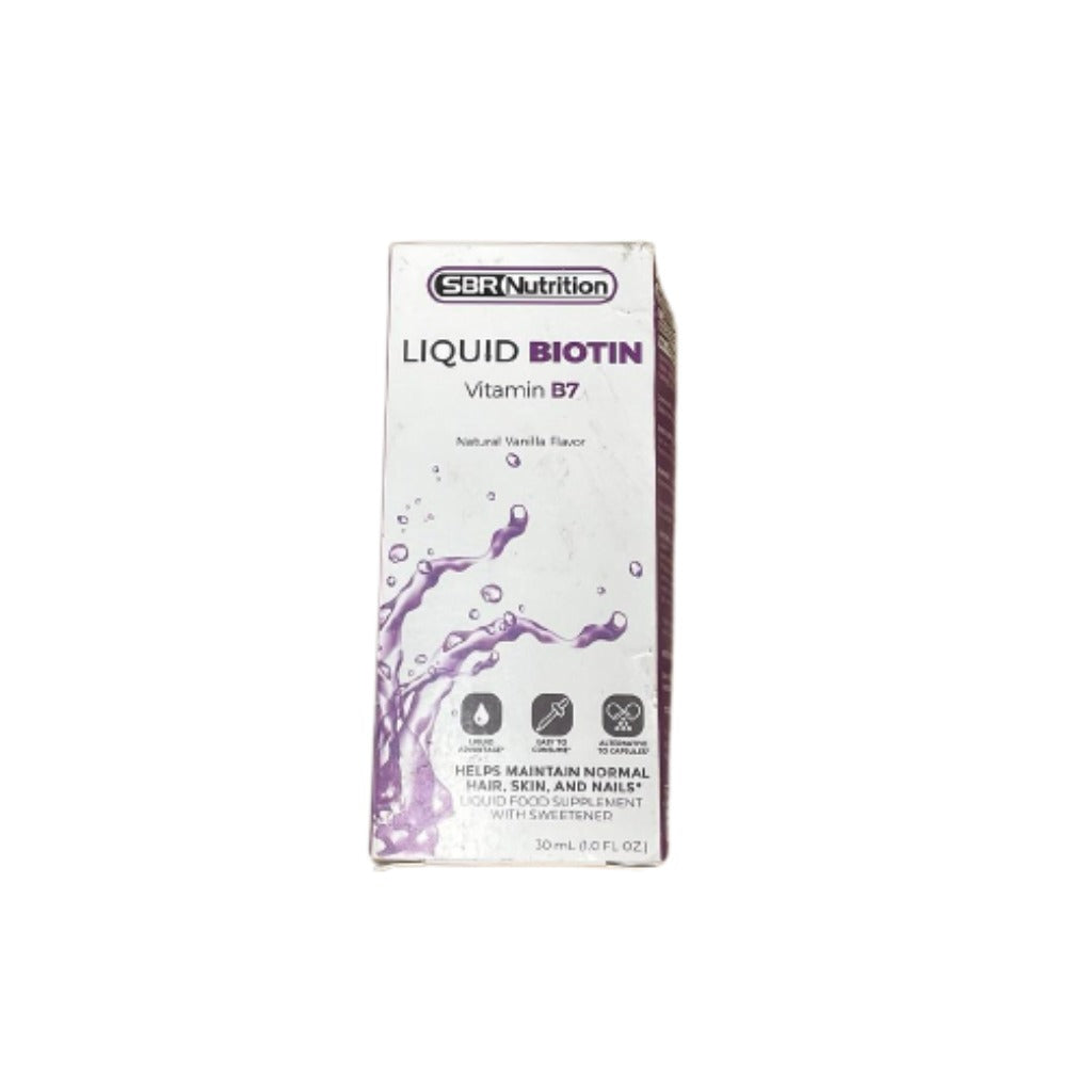 Sbr Nutrition Liquid Biotin Helps Maintain Hair,Skin And Nails - Background Removed